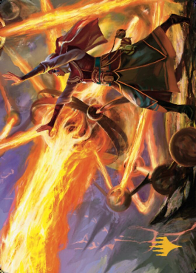 Ghitu Amplifier Art Card (Gold-Stamped Signature) [Dominaria United Art Series] | Gaming Infinity