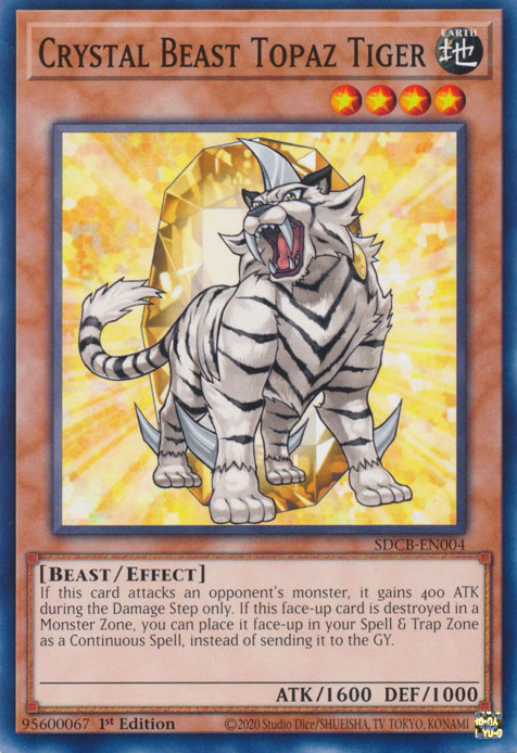 Crystal Beast Topaz Tiger [SDCB-EN004] Common | Gaming Infinity