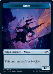 Samurai // Ninja Double-sided Token [Kamigawa: Neon Dynasty Tokens] | Gaming Infinity