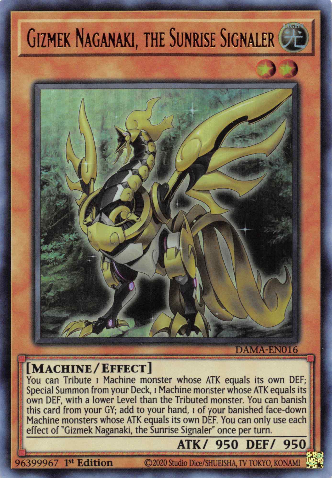 Gizmek Naganaki, the Sunrise Signaler [DAMA-EN016] Ultra Rare | Gaming Infinity
