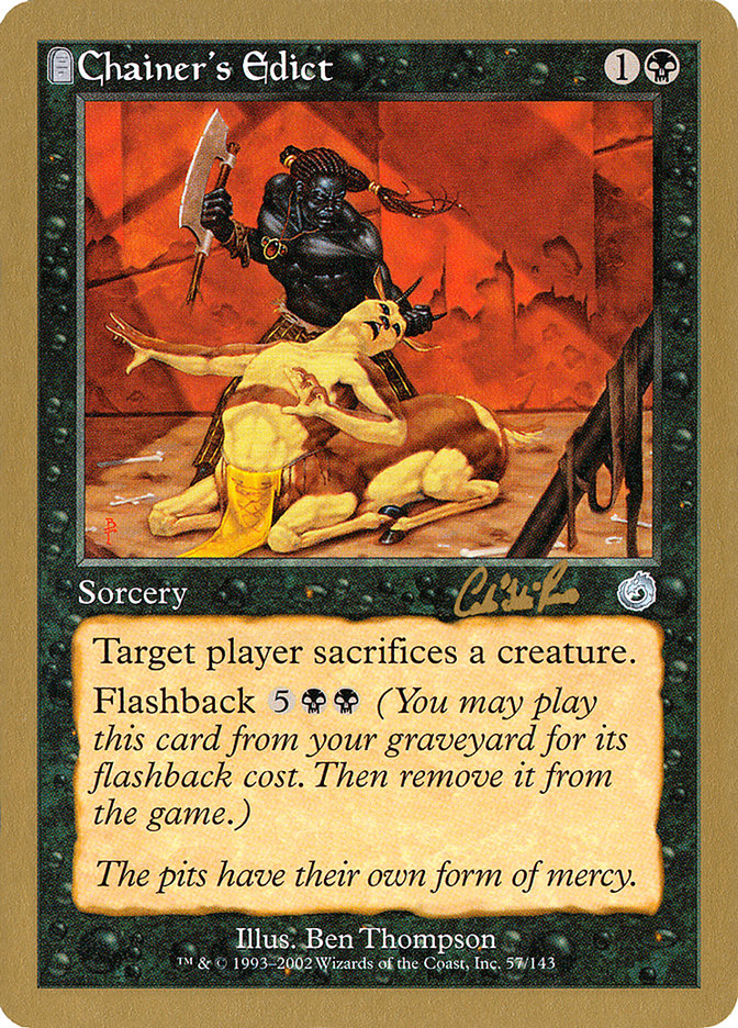 Chainer's Edict (Carlos Romao) [World Championship Decks 2002] | Gaming Infinity