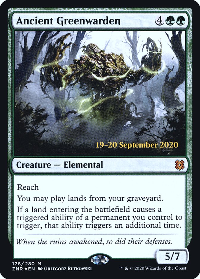 Ancient Greenwarden  [Zendikar Rising Prerelease Promos] | Gaming Infinity