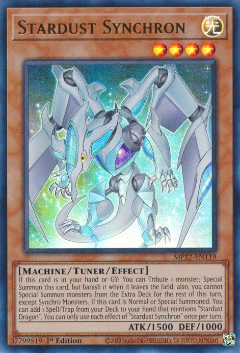 Stardust Synchron [MP22-EN119] Ultra Rare | Gaming Infinity