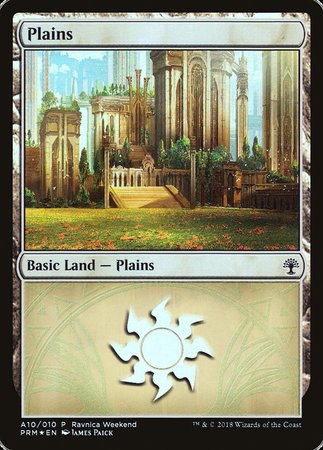 Plains - Selesnya (A10) [GRN Ravnica Weekend] | Gaming Infinity