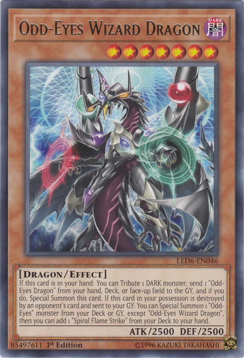 Odd-Eyes Wizard Dragon [LED6-EN046] Rare | Gaming Infinity