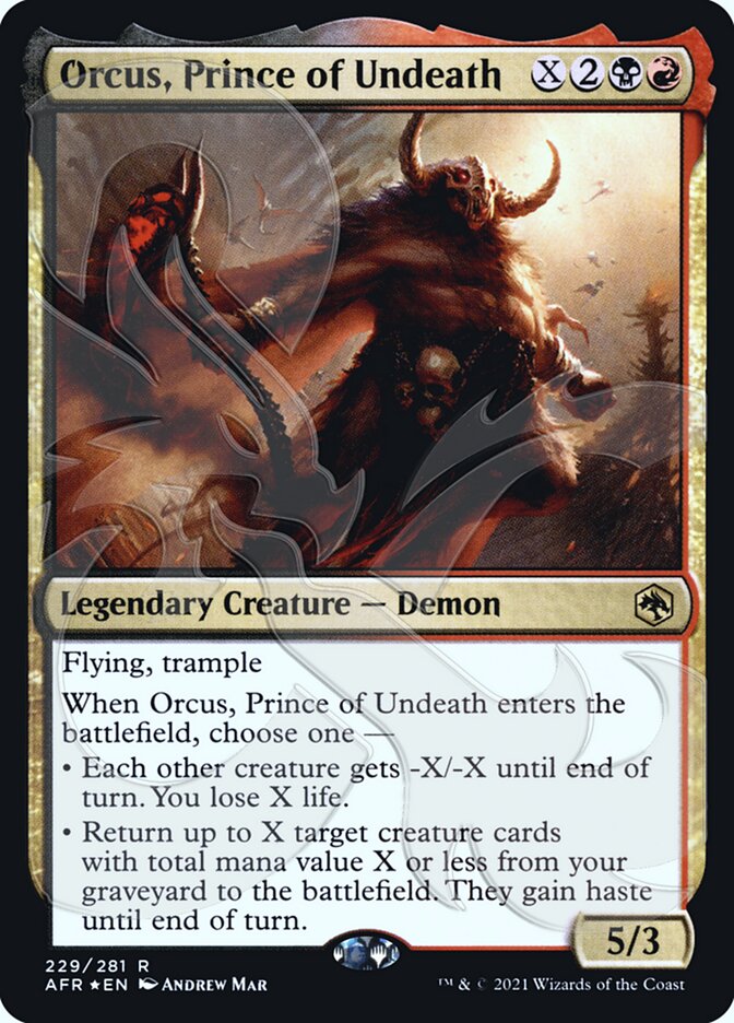 Orcus, Prince of Undeath (Ampersand Promo) [Dungeons & Dragons: Adventures in the Forgotten Realms Promos] | Gaming Infinity