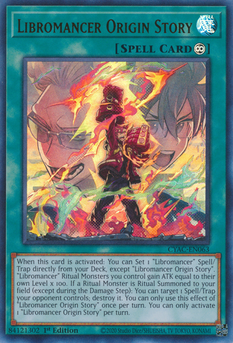 Libromancer Origin Story [CYAC-EN063] Ultra Rare | Gaming Infinity