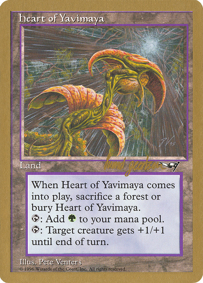 Heart of Yavimaya (Svend Geertsen) [World Championship Decks 1997] | Gaming Infinity