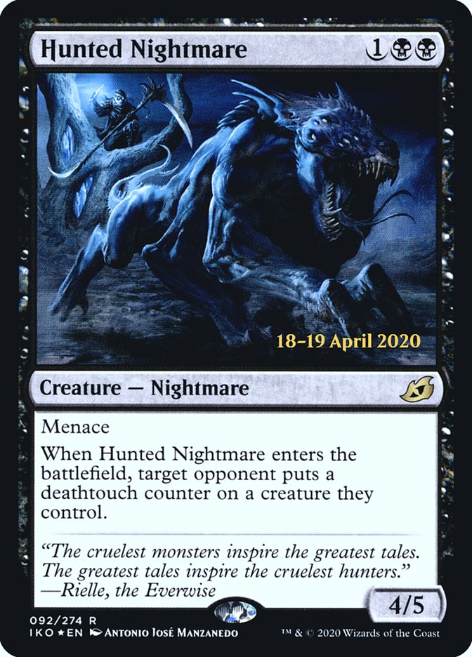 Hunted Nightmare  [Ikoria: Lair of Behemoths Prerelease Promos] | Gaming Infinity