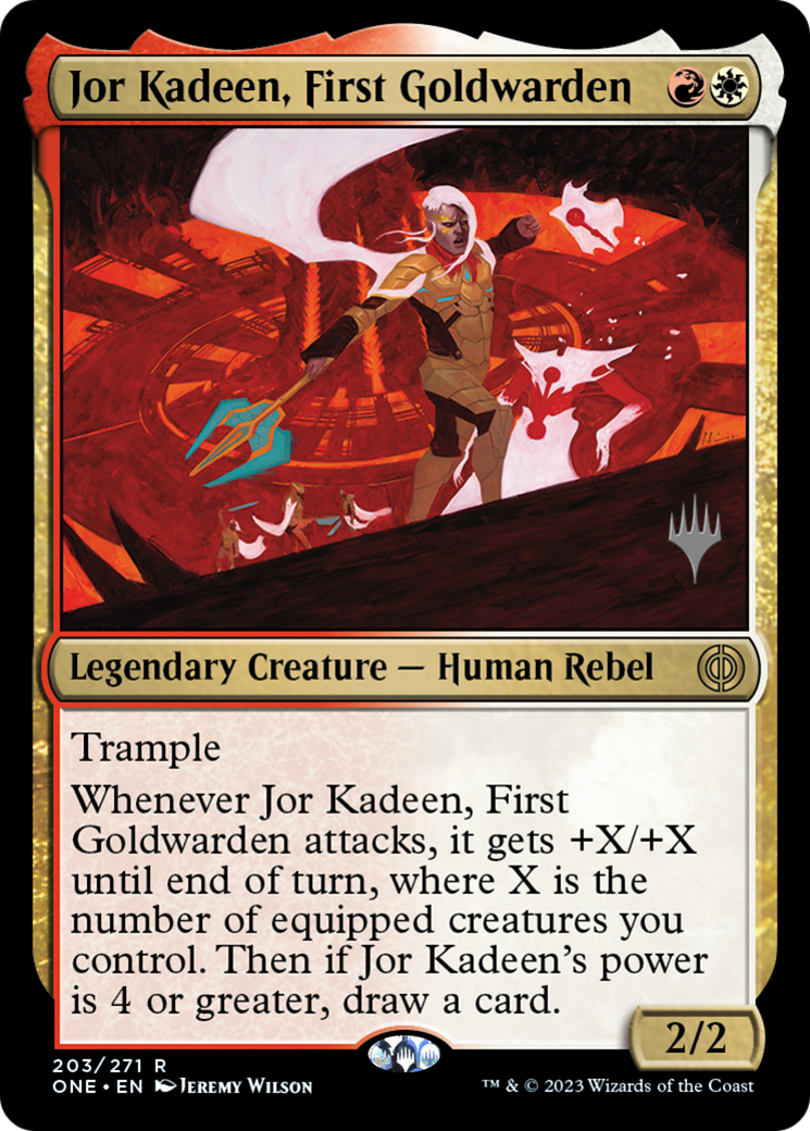 Jor Kadeen, First Goldwarden (Promo Pack) [Phyrexia: All Will Be One Promos] | Gaming Infinity