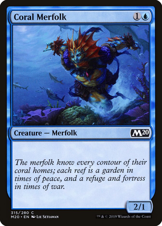 Coral Merfolk [Core Set 2020] | Gaming Infinity