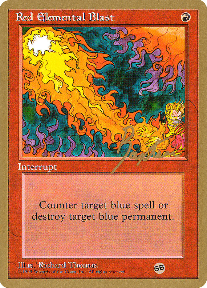 Red Elemental Blast (George Baxter) (SB) [Pro Tour Collector Set] | Gaming Infinity