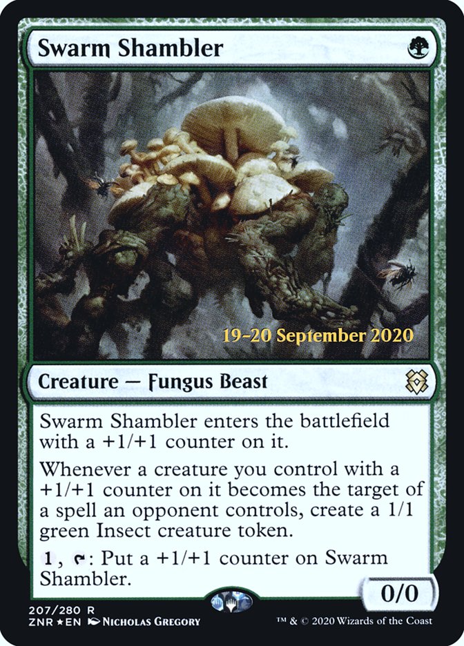 Swarm Shambler  [Zendikar Rising Prerelease Promos] | Gaming Infinity