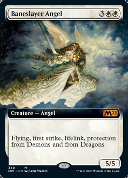 Baneslayer Angel (Extended Art) [Core Set 2021] | Gaming Infinity