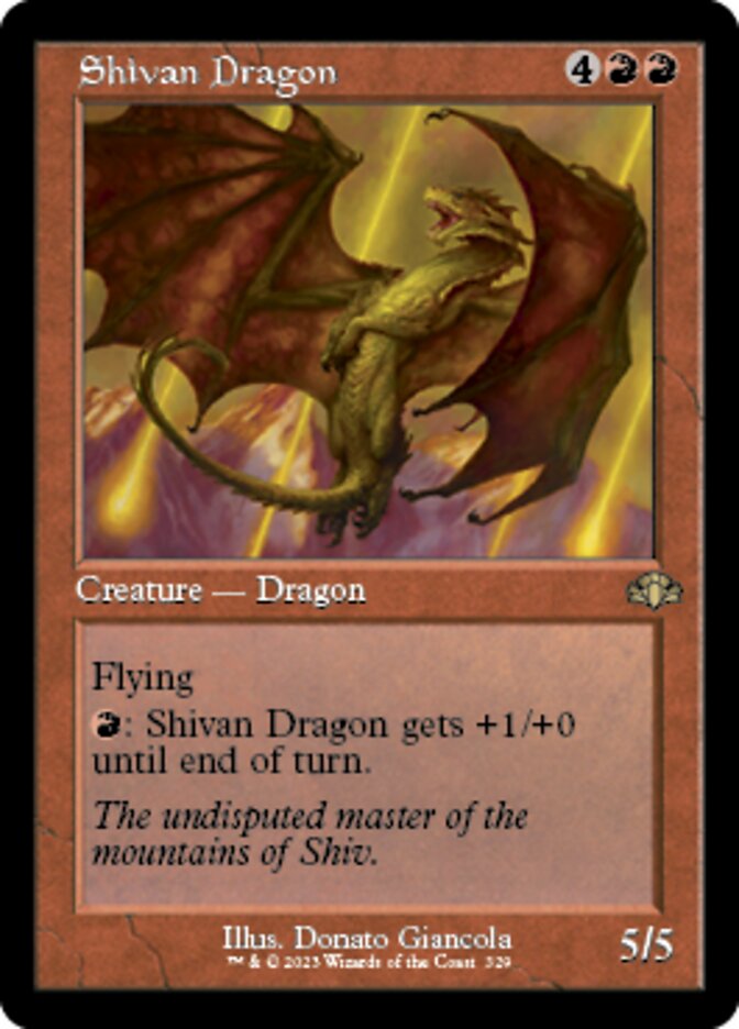 Shivan Dragon (Retro) [Dominaria Remastered] | Gaming Infinity