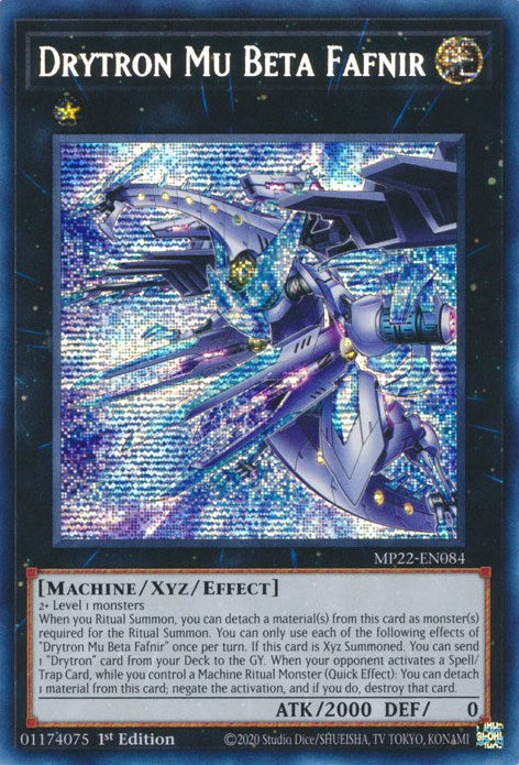 Drytron Mu Beta Fafnir [MP22-EN084] Prismatic Secret Rare | Gaming Infinity