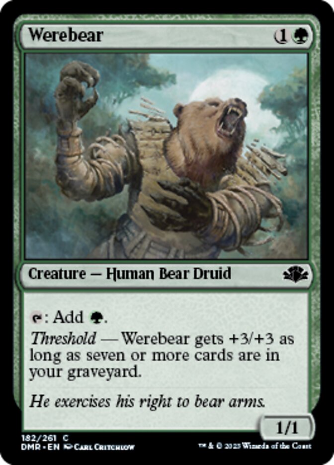 Werebear [Dominaria Remastered] | Gaming Infinity