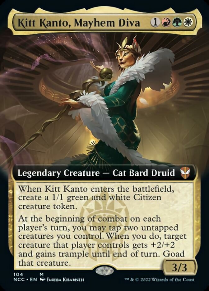 Kitt Kanto, Mayhem Diva (Extended Art) [Streets of New Capenna Commander] | Gaming Infinity