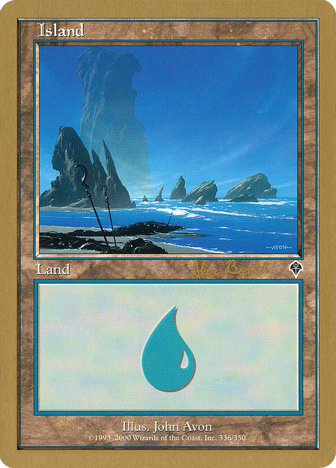 Island (ab336a) (Alex Borteh) [World Championship Decks 2001] | Gaming Infinity