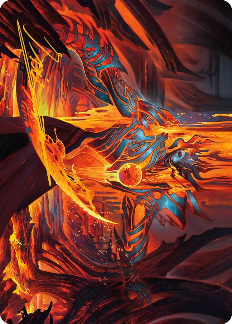 Free From Flesh Art Card (Gold-Stamped Signature) [Phyrexia: All Will Be One Art Series] | Gaming Infinity