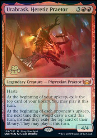 Urabrask, Heretic Praetor [Streets of New Capenna Prerelease Promos] | Gaming Infinity