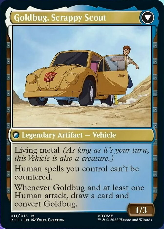 Goldbug, Humanity's Ally // Goldbug, Scrappy Scout [Universes Beyond: Transformers] | Gaming Infinity