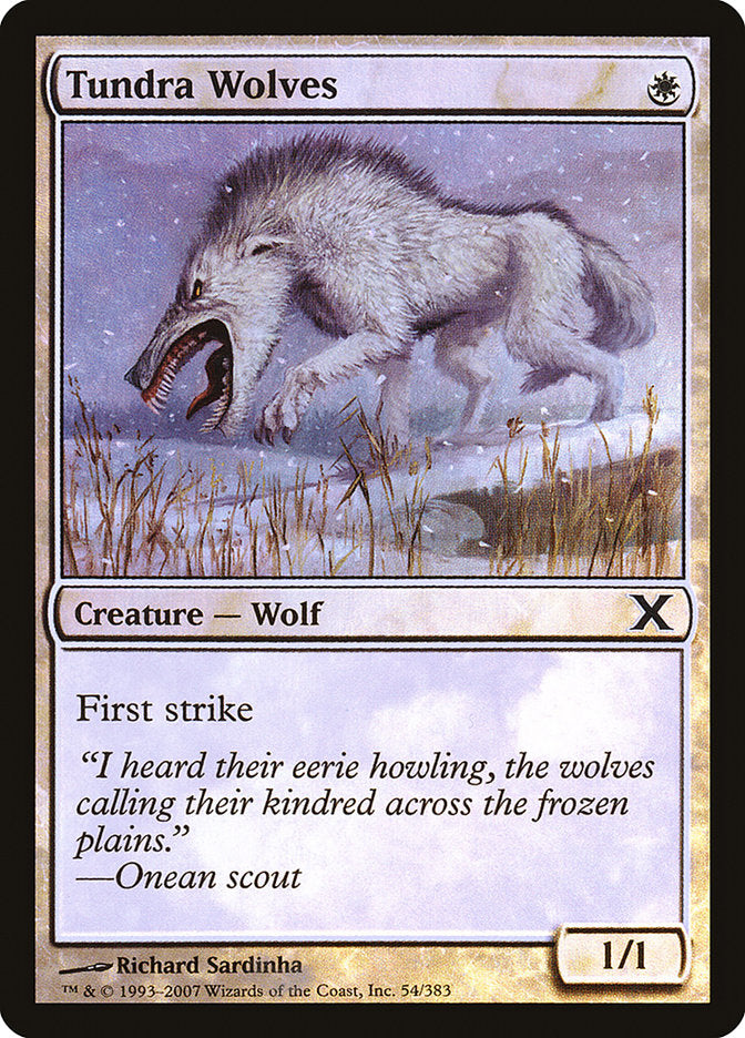 Tundra Wolves (Premium Foil) [Tenth Edition] | Gaming Infinity