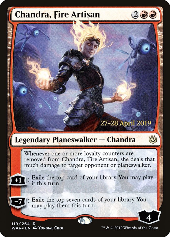 Chandra, Fire Artisan  [War of the Spark Prerelease Promos] | Gaming Infinity