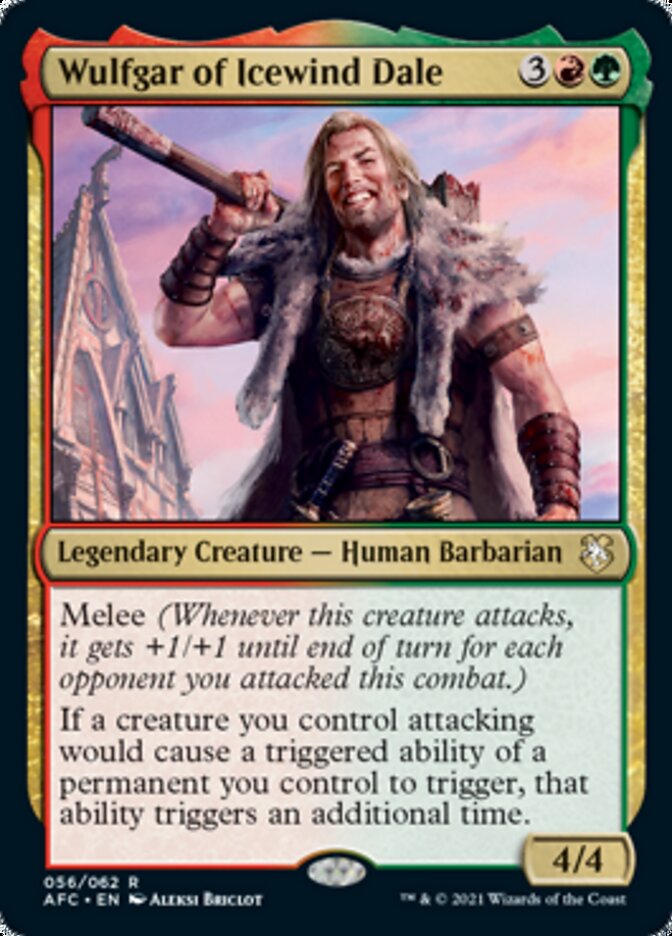 Wulfgar of Icewind Dale [Dungeons & Dragons: Adventures in the Forgotten Realms Commander] | Gaming Infinity