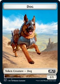 Dog // Weird Double-sided Token [Core Set 2021 Tokens] | Gaming Infinity