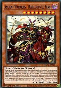 Ancient Warriors - Rebellious Lu Feng [BLVO-EN025] Super Rare | Gaming Infinity