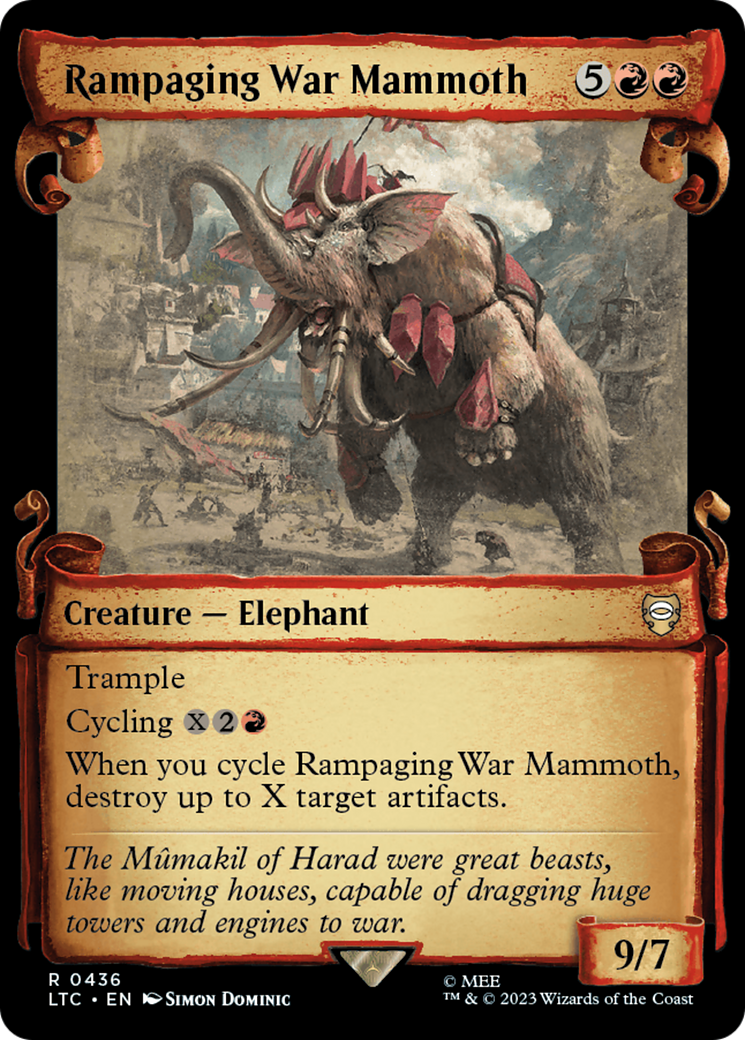 Rampaging War Mammoth [The Lord of the Rings: Tales of Middle-Earth Commander Showcase Scrolls] | Gaming Infinity