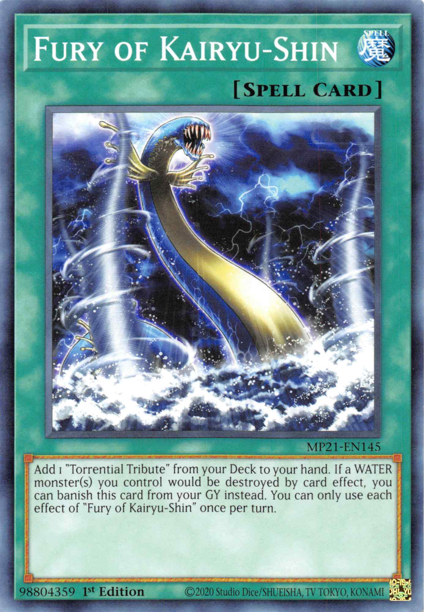 Fury of Kairyu-Shin [MP21-EN145] Common | Gaming Infinity