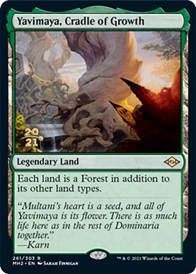 Yavimaya, Cradle of Growth [Modern Horizons 2 Prerelease Promos] | Gaming Infinity