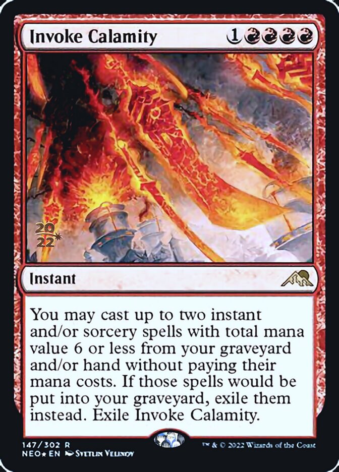 Invoke Calamity [Kamigawa: Neon Dynasty Prerelease Promos] | Gaming Infinity