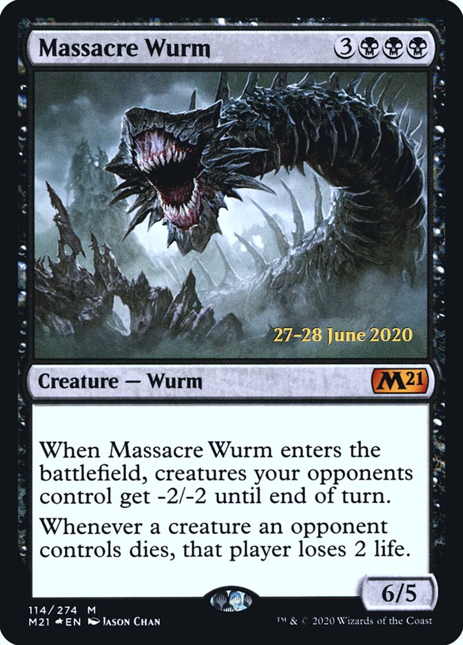 Massacre Wurm  [Core Set 2021 Prerelease Promos] | Gaming Infinity