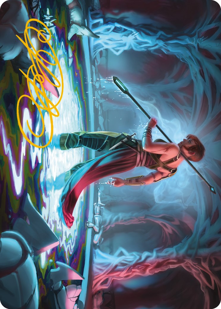 Melira, the Living Cure Art Card (Gold-Stamped Signature) [Phyrexia: All Will Be One Art Series] | Gaming Infinity