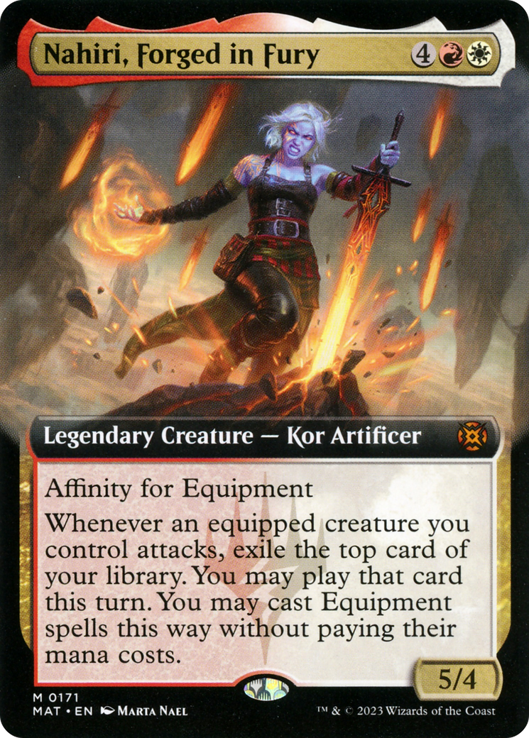 Nahiri, Forged in Fury (Extended Art) [March of the Machine: The Aftermath] | Gaming Infinity