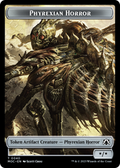 Phyrexian Golem // Phyrexian Horror Double-Sided Token [March of the Machine Commander Tokens] | Gaming Infinity