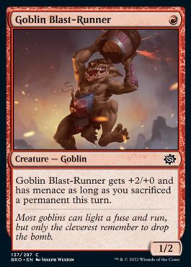 Goblin Blast-Runner [The Brothers' War] | Gaming Infinity