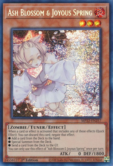 Ash Blossom & Joyous Spring [MP22-EN257] Prismatic Secret Rare | Gaming Infinity