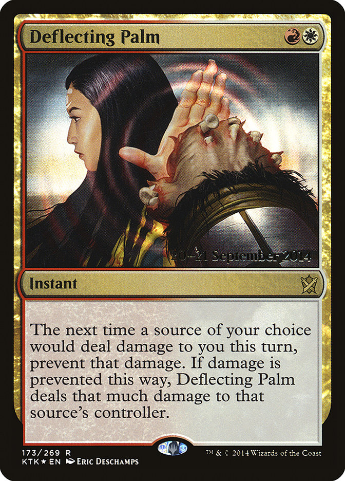 Deflecting Palm  [Khans of Tarkir Prerelease Promos] | Gaming Infinity