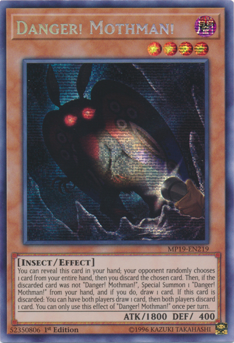 Danger! Mothman! [MP19-EN219] Prismatic Secret Rare | Gaming Infinity