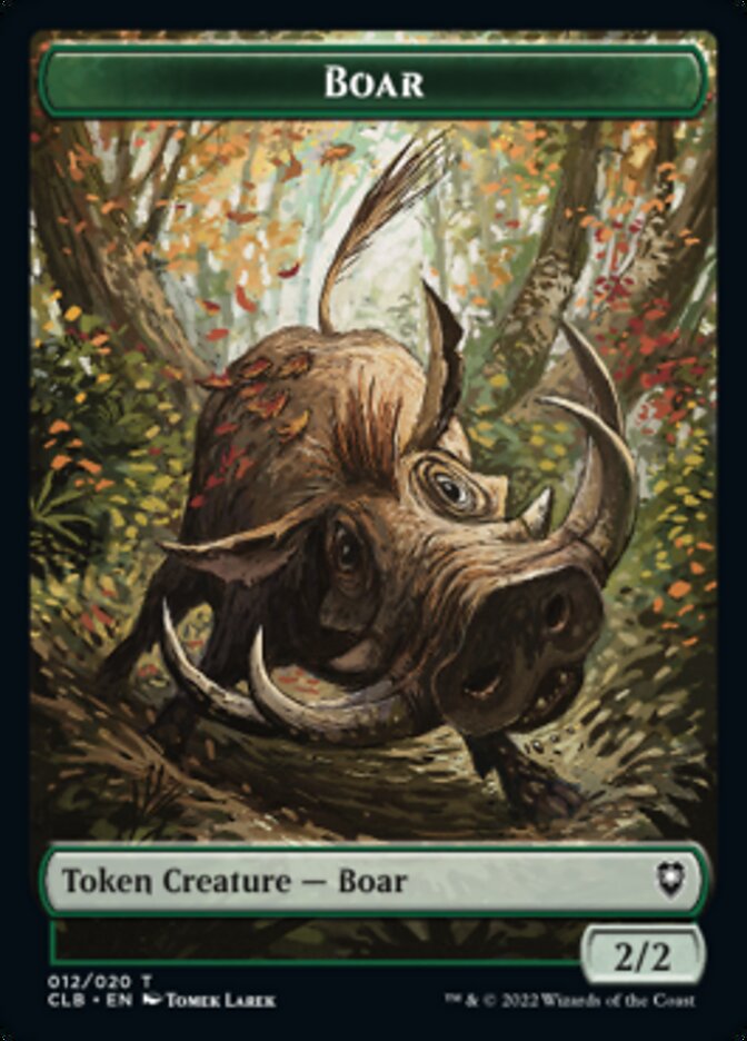 Boar Token [Commander Legends: Battle for Baldur's Gate Tokens] | Gaming Infinity