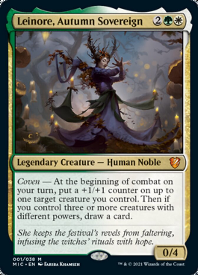 Leinore, Autumn Sovereign (Display Commander) [Innistrad: Midnight Hunt Commander] | Gaming Infinity