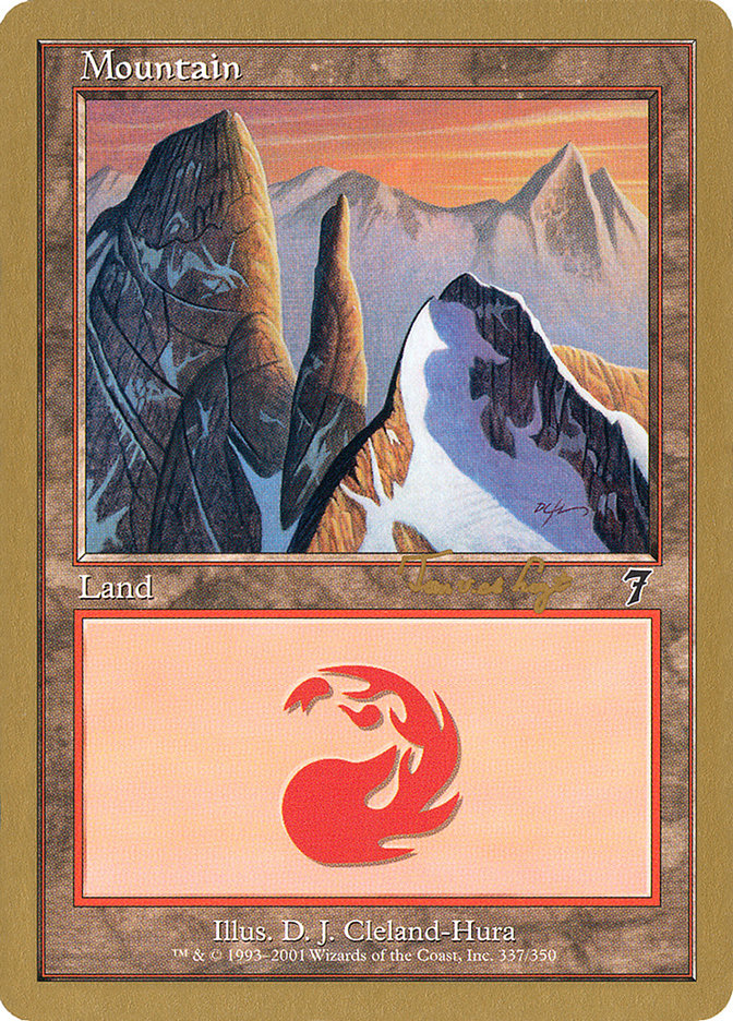 Mountain (337) (Tom van de Logt) [World Championship Decks 2001] | Gaming Infinity