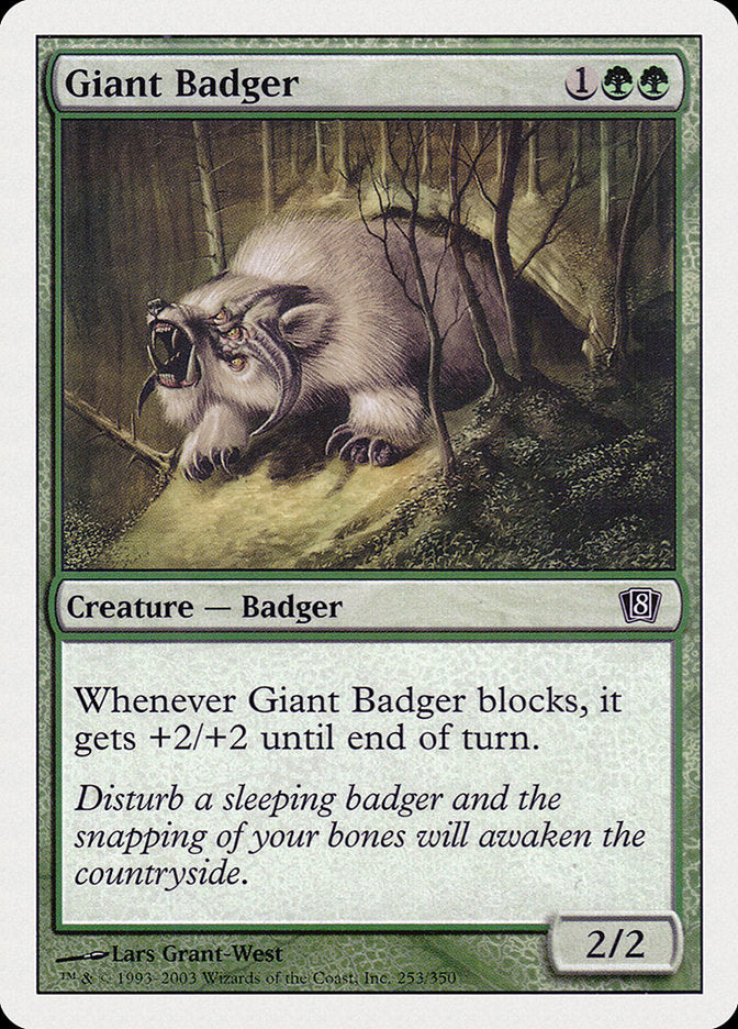 Giant Badger [Eighth Edition] | Gaming Infinity