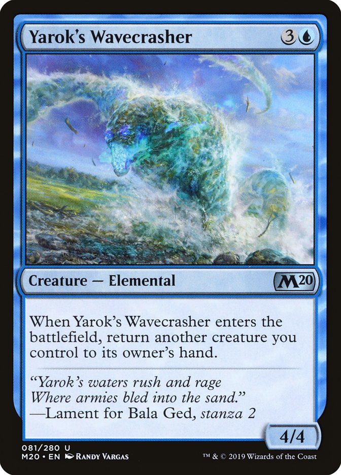 Yarok's Wavecrasher [Core Set 2020] | Gaming Infinity