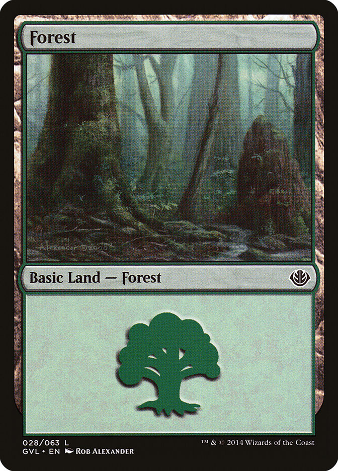 Forest (28) (Garruk vs. Liliana) [Duel Decks Anthology] | Gaming Infinity