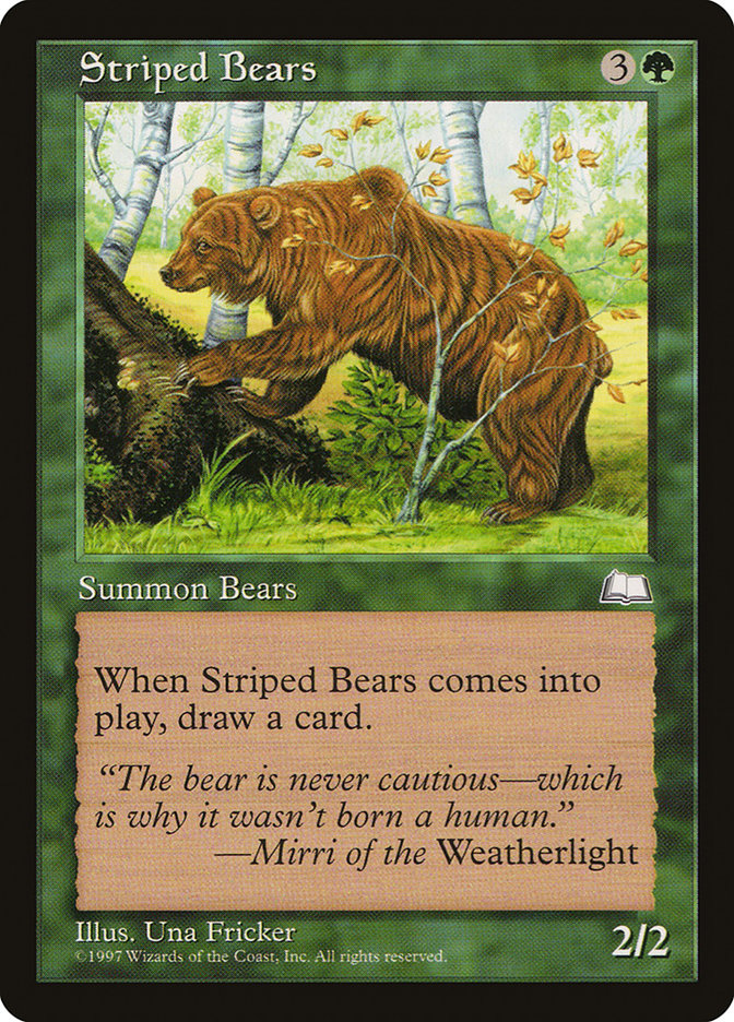 Striped Bears [Weatherlight] | Gaming Infinity